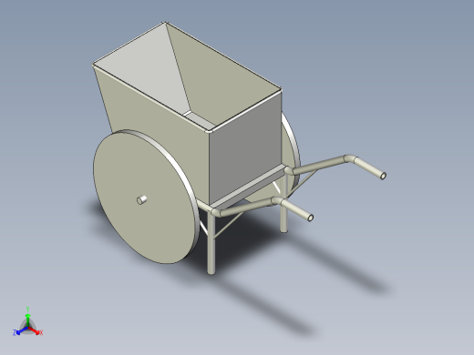 手推车正等轴测缩略图