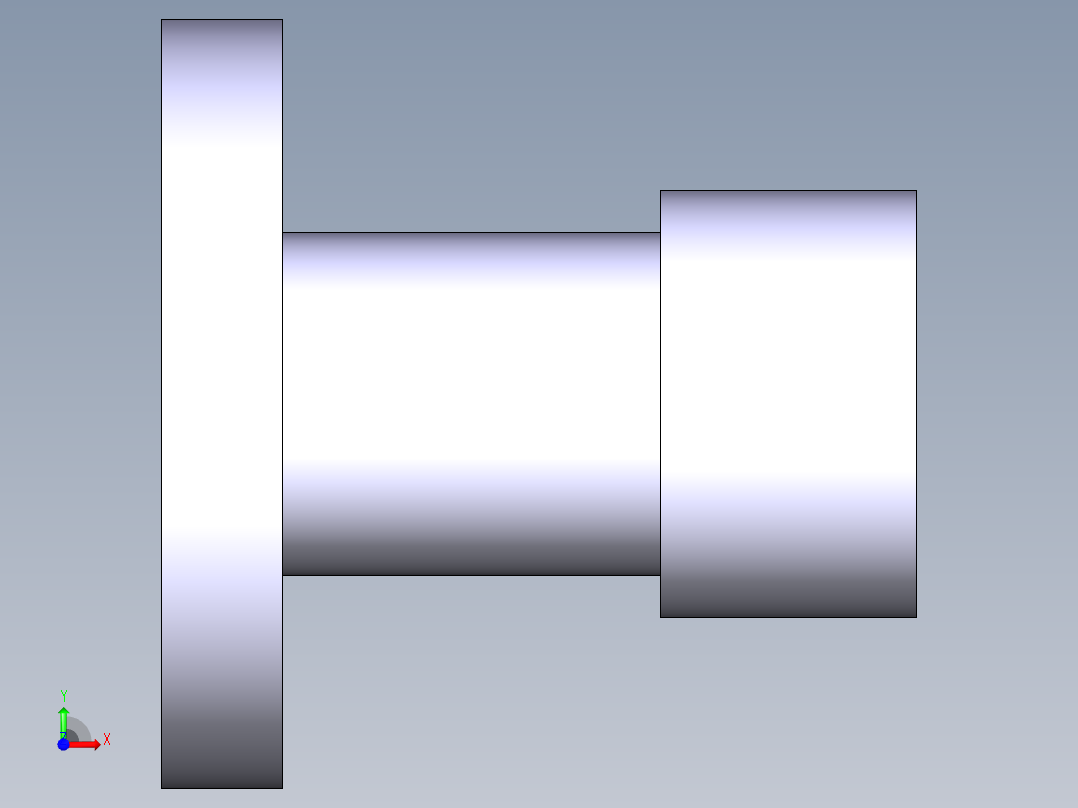 法兰联轴器（半联轴器）前视图