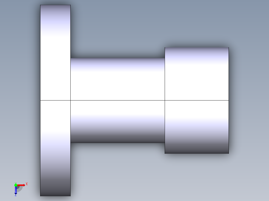 法兰联轴器（半联轴器）俯视图