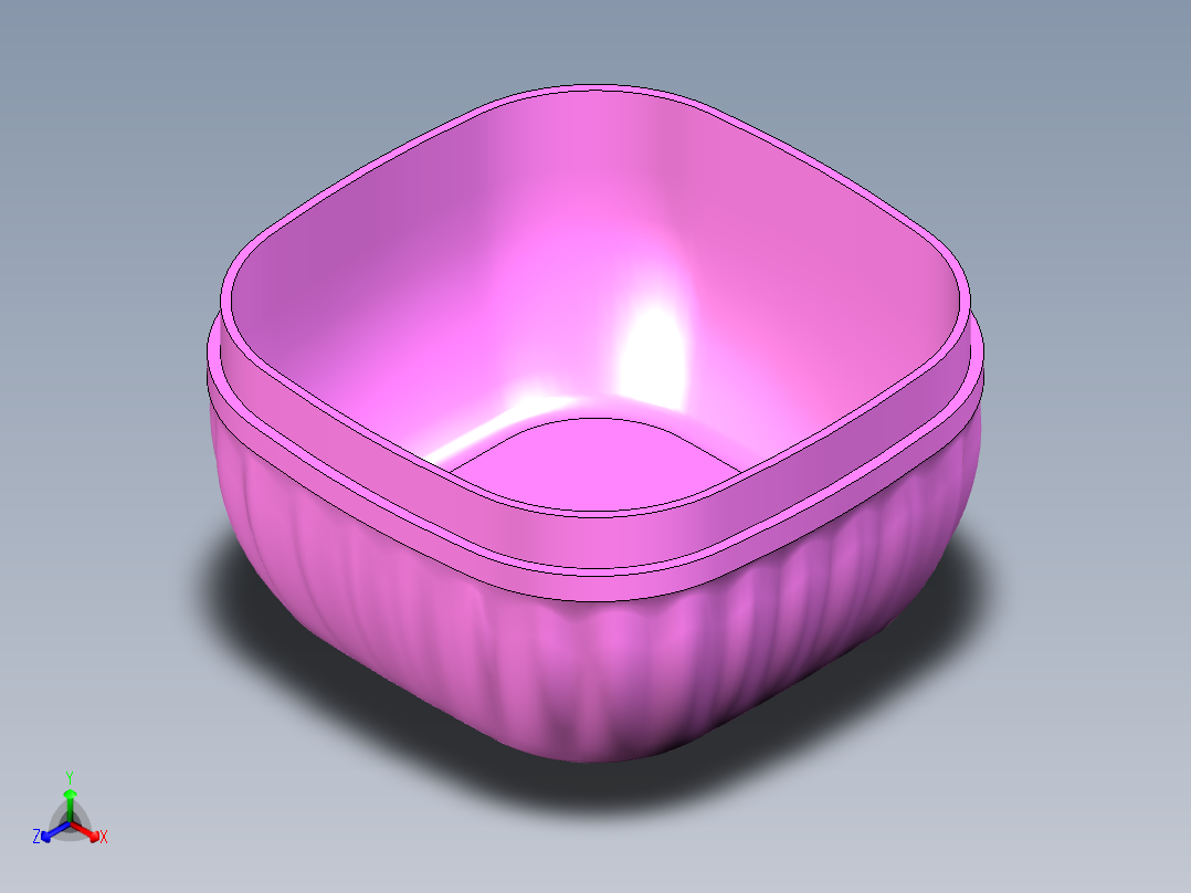 香皂盒正等轴测图