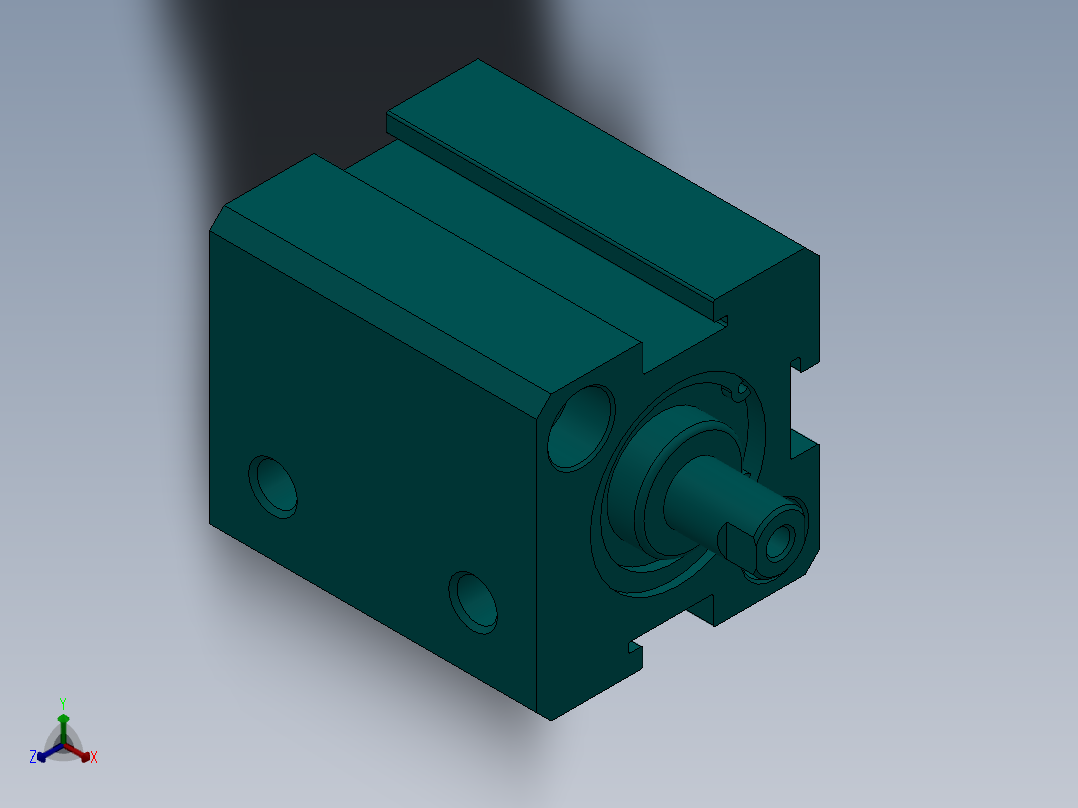SDADS-16x5气缸正等轴测图