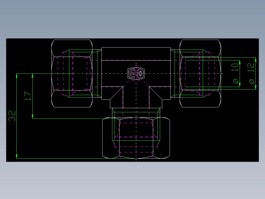 PARKER管接头EO Union tee T12LCF_front