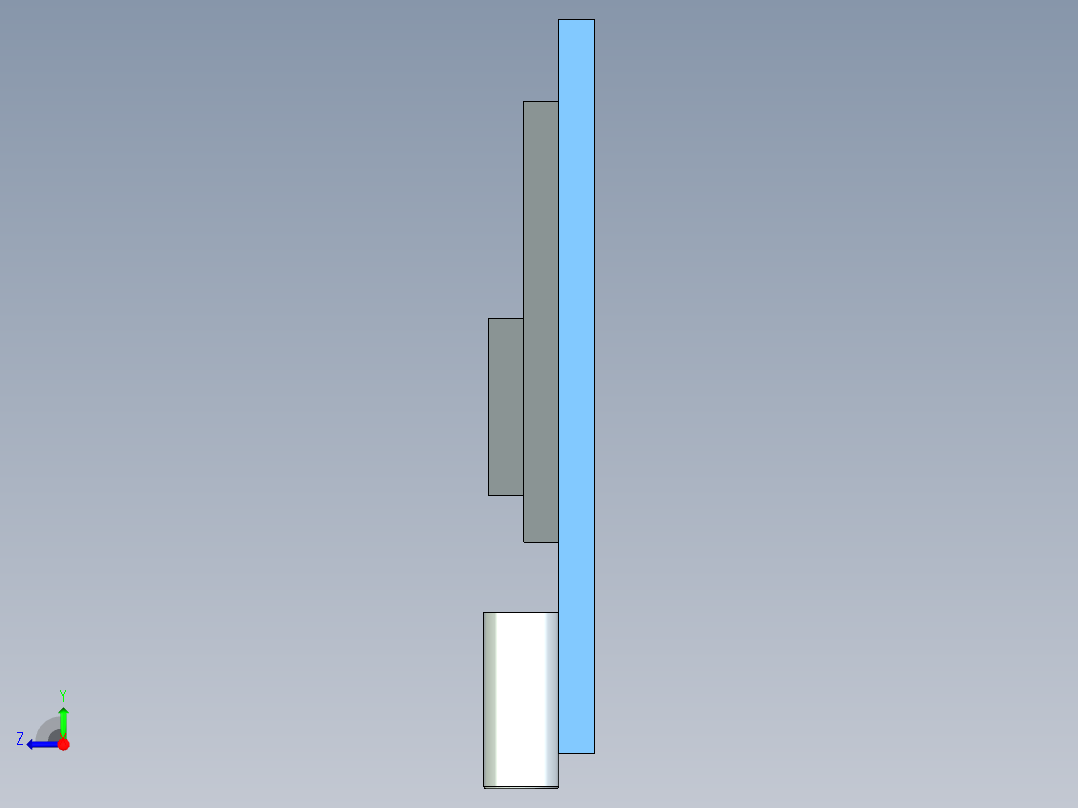 电池充电控制器右视图