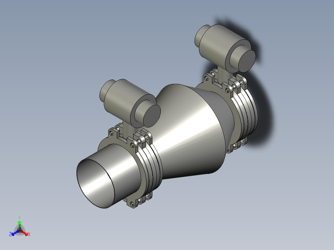 出料罐正等轴测图