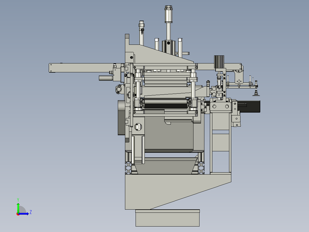 YWP200K4-10-00下料组件左视图