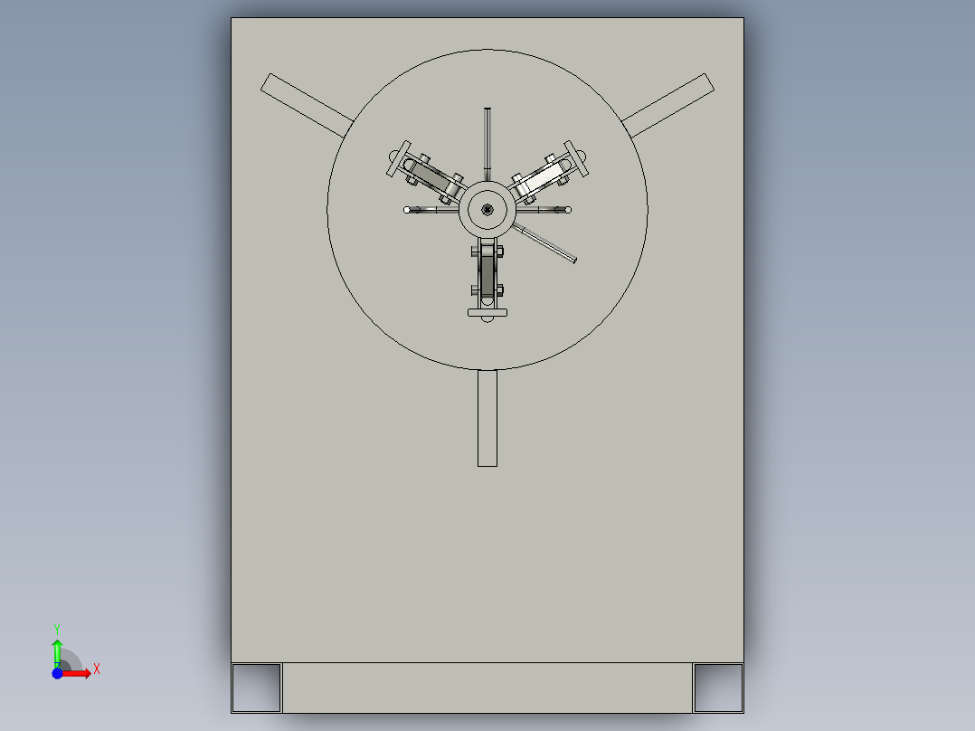 收卷放卷机前视图
