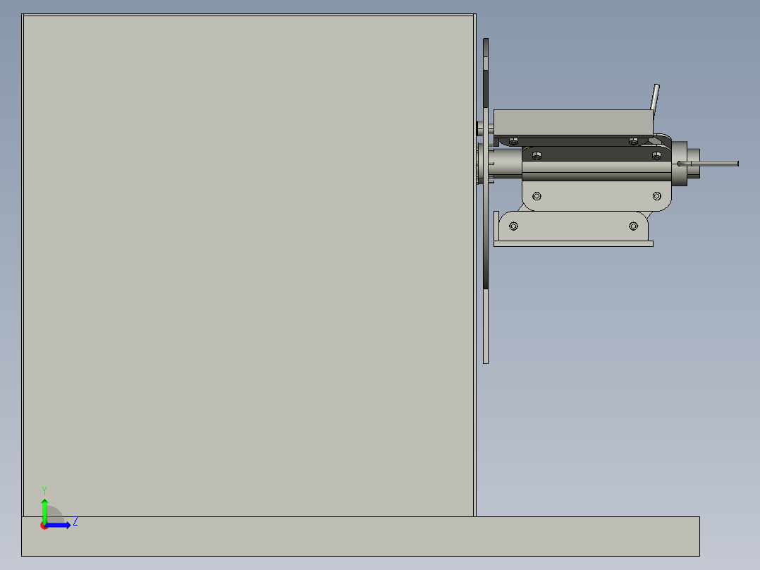 收卷放卷机左视图