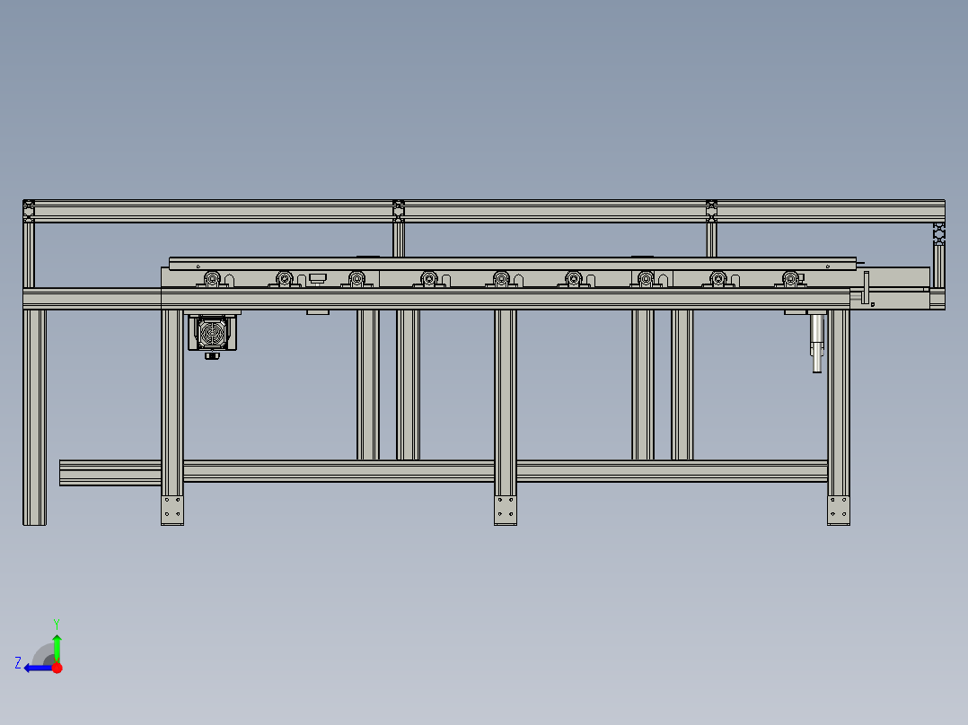 钻拉工作台右视图