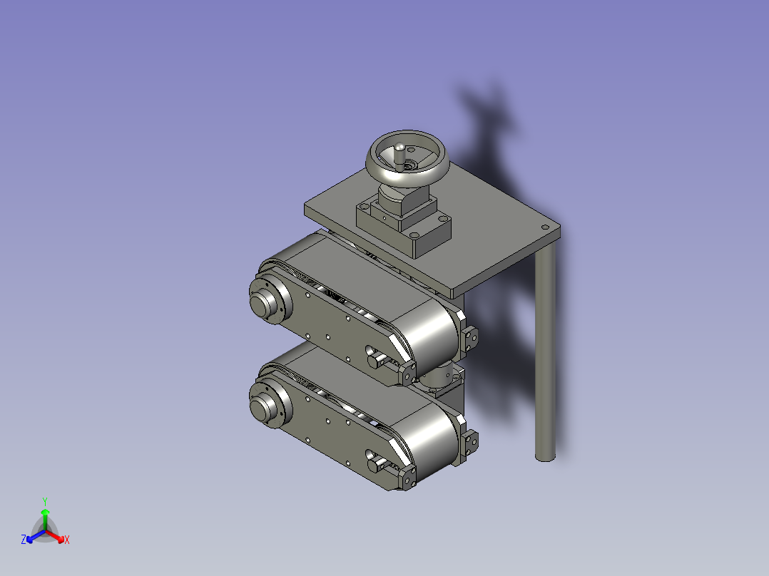 031-单伺服电机牵引机主视图