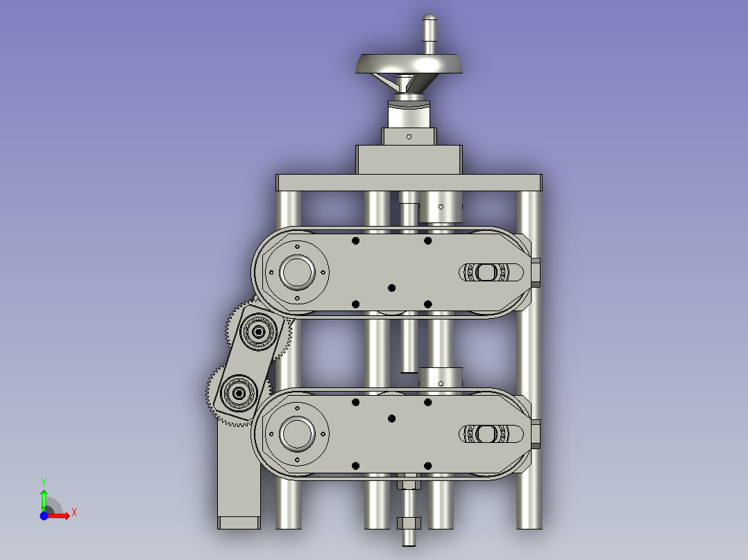 031-单伺服电机牵引机前视图
