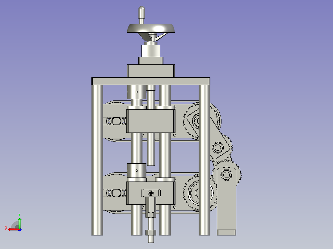031-单伺服电机牵引机后视图