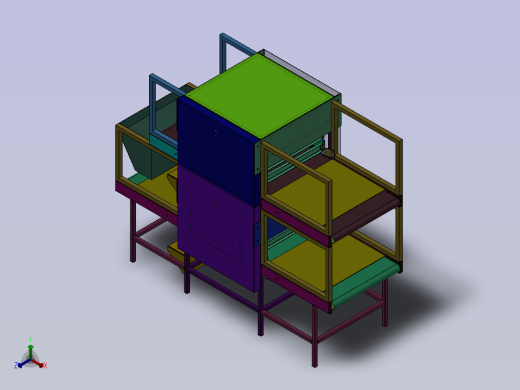 双层破泡辊筒线 sw24正等轴测缩略图