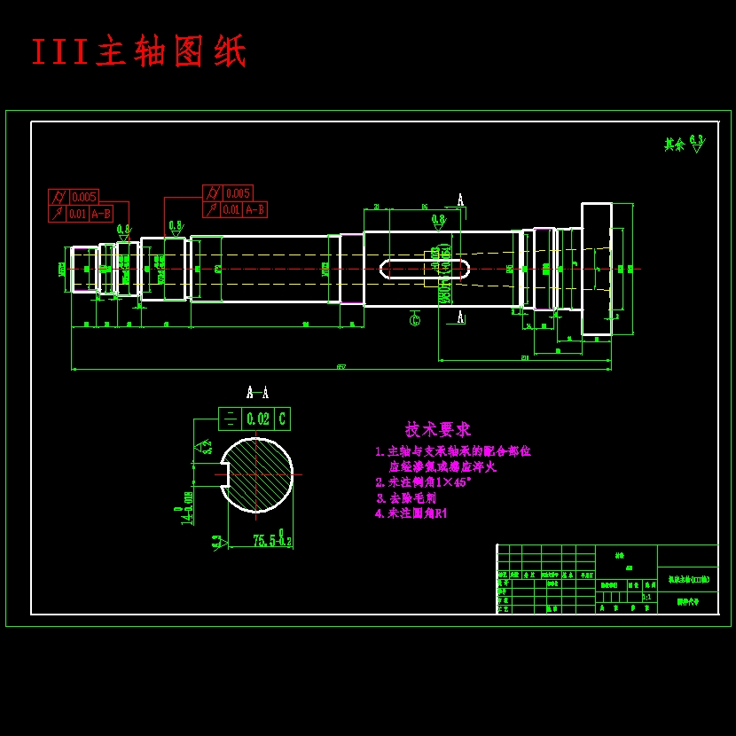 9级分级变速主传动系统设计含5张CAD图N=45-710r-min；公比1.41；P=4kW；电机转速n=1440r-min