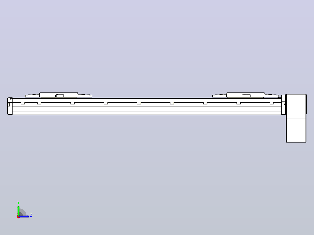 皮带直线轴双滑块型TPA-GCBS-120-P70-L175-LP-M20-N3左视图