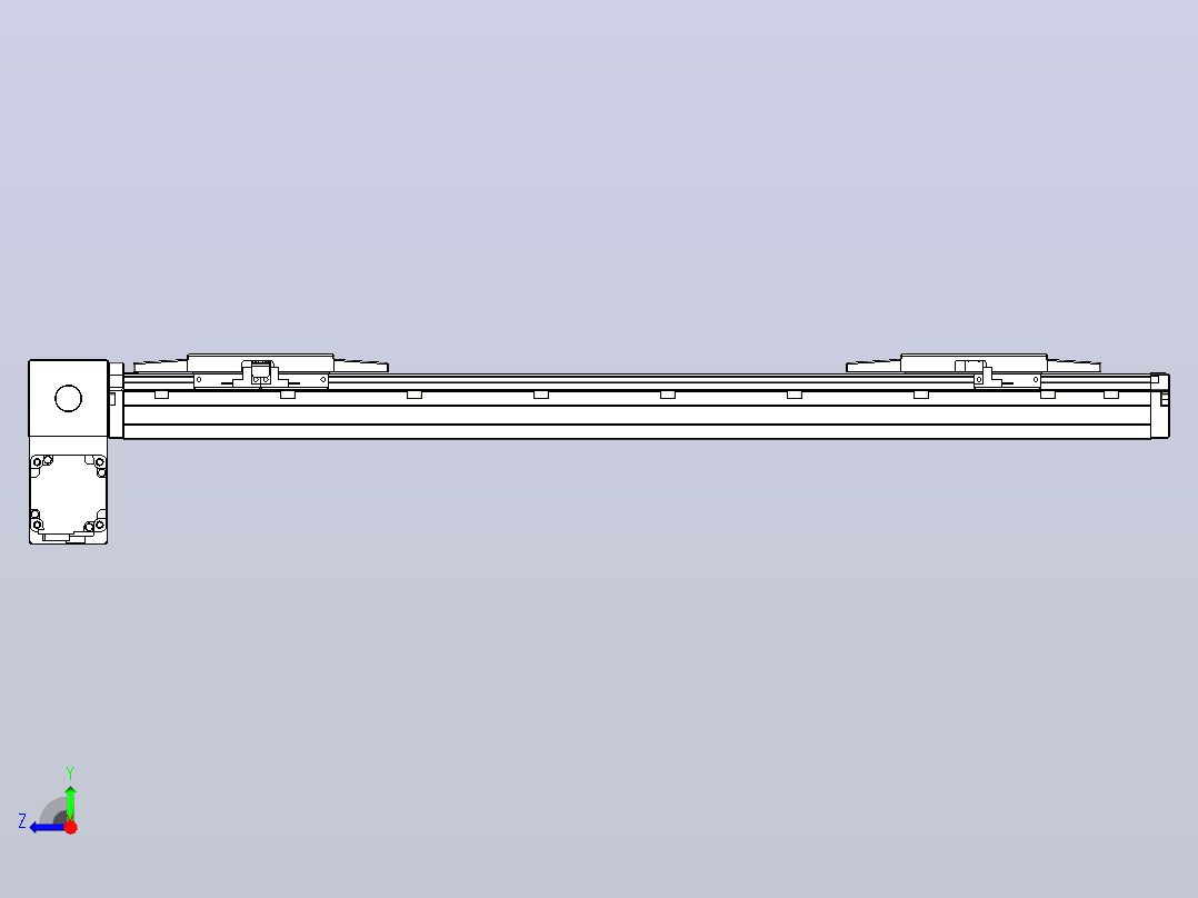 皮带直线轴双滑块型TPA-GCBS-120-P70-L175-LP-M20-N3右视图