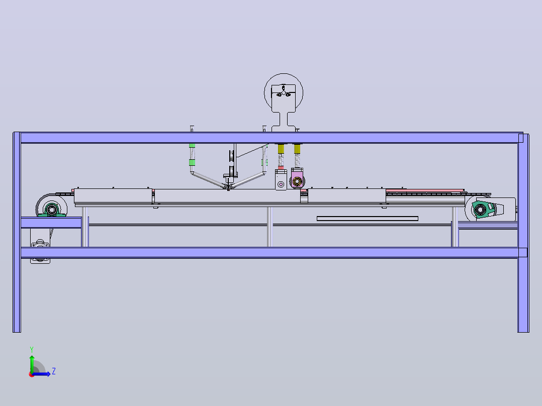 覆膜机左视图
