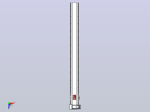 皮带直线轴半封闭可选导轨TPA-HNB-120D-110-L1200-LU-C-P40-N3俯视缩略图