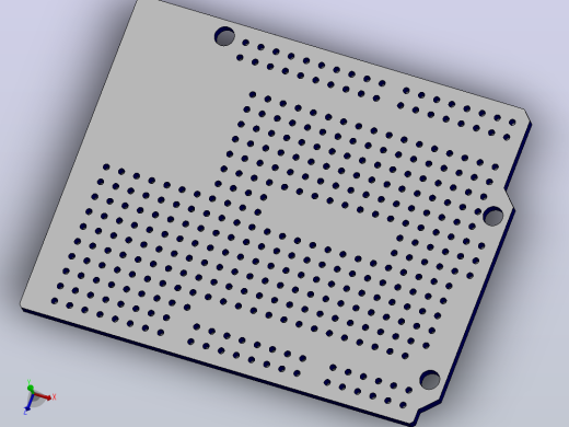 Arduino的原型护盾R3模型