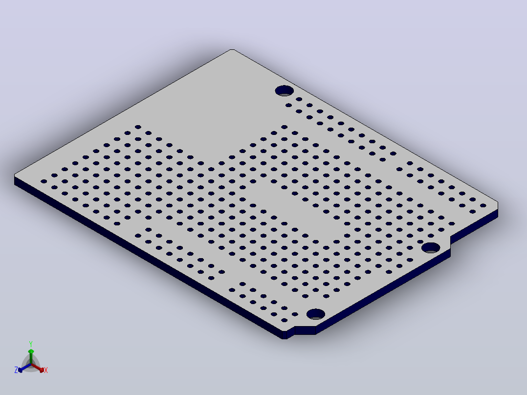 Arduino的原型护盾R3模型正等轴测图