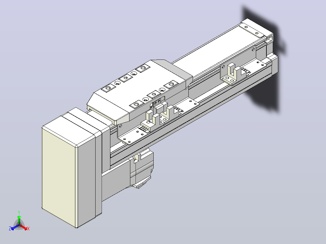 滚珠丝杠直线轴内置导轨TPA-GCR-50-1210C-L100-MP-M10-N3主视图