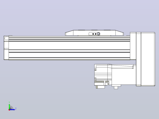 滚珠丝杠直线轴内置导轨TPA-GCR-50-1210C-L100-MP-M10-N3左视缩略图