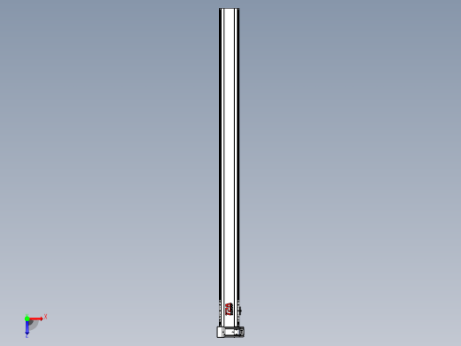 皮带直线轴半封闭可选导轨TPA-HNB-120D-110-L1650-LU-C-P40-N3俯视缩略图