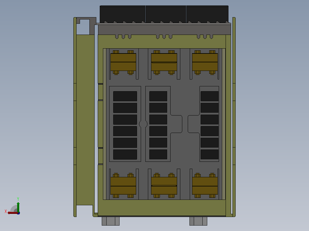 HF1 3极╱4极抽屉式断路器[SACE HF1]后视图