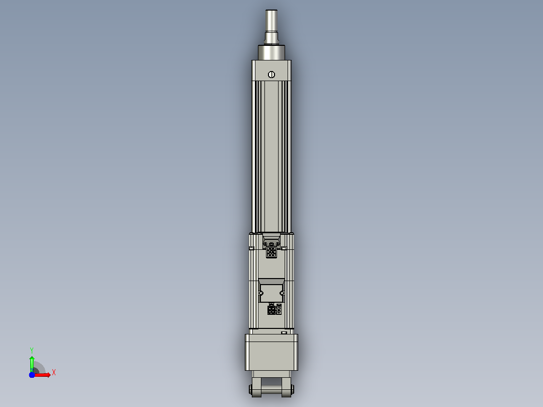 轻载电动缸TPA-ESR40-1210C-L200-MR-CB-W-P40-C3前视图