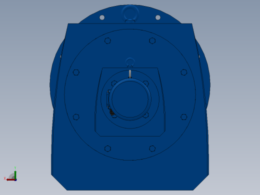 RF147R77法兰轴伸式组合型斜齿轮减速机RF147R77-Y0.25-4P-71-M1-0°-Φ550后视缩略图