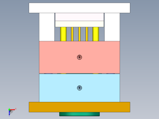 方形杯子注塑模具设计-方形盒子注塑模具（三维PROE模型）CAD图纸说明书俯视缩略图