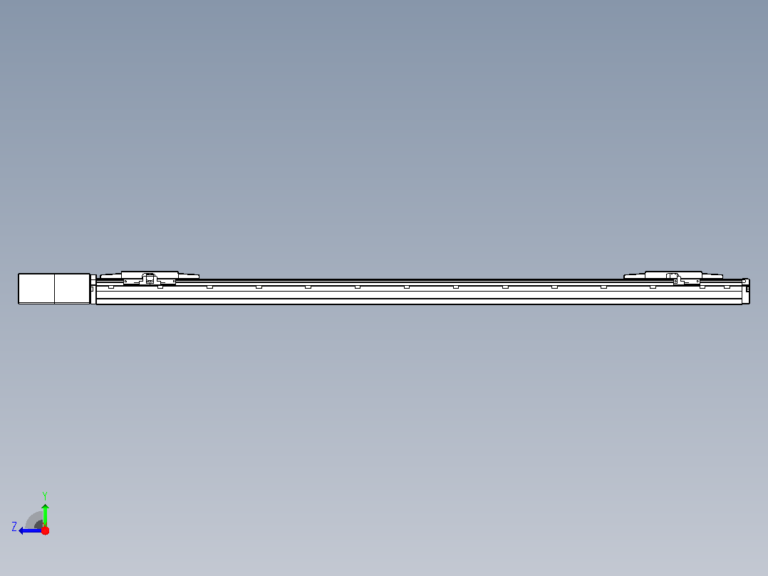 皮带直线轴双滑块型TPA-GCBS-120-P70-L425-QR-M20-N3右视图