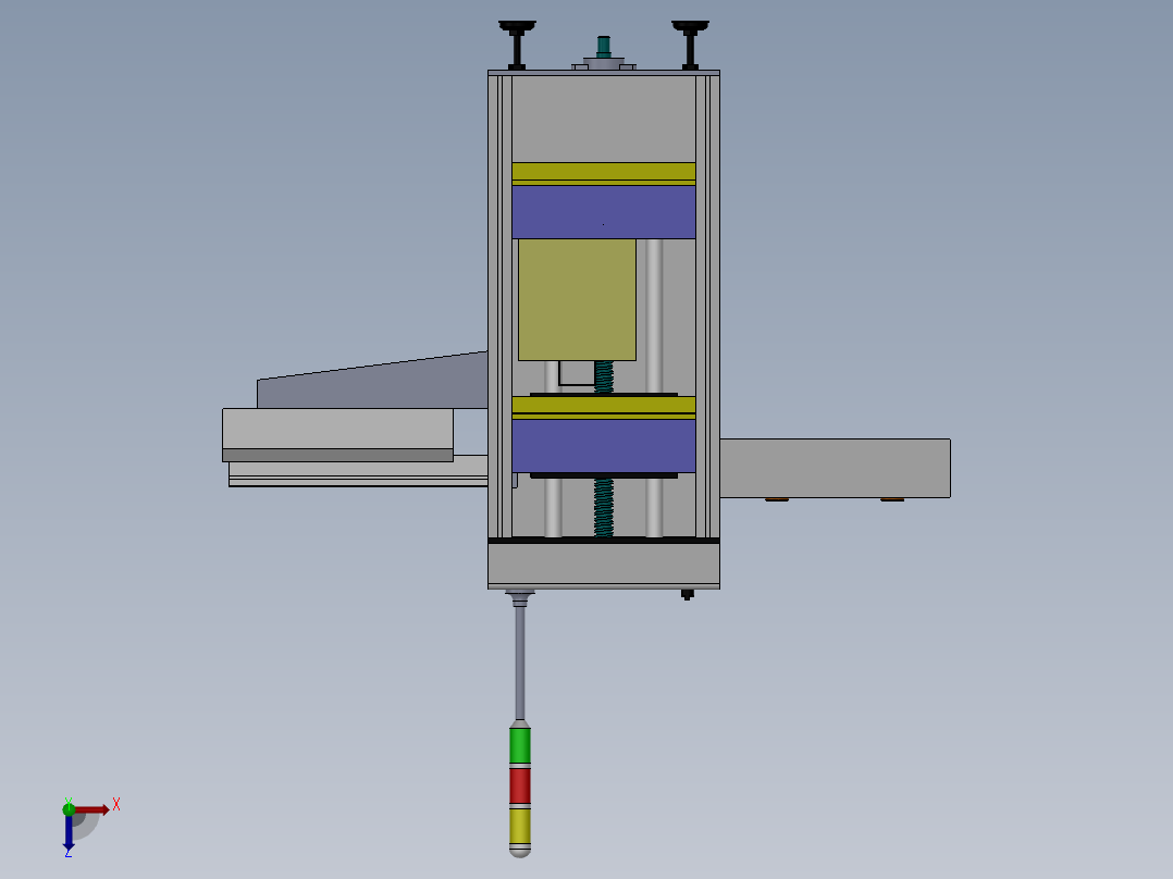 PCB治具板上下料机构、自动上下板机sw俯视图