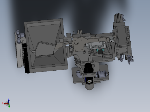 螺丝自动上料机一出四 3D图 机械设备 3D模型图纸 设计素材