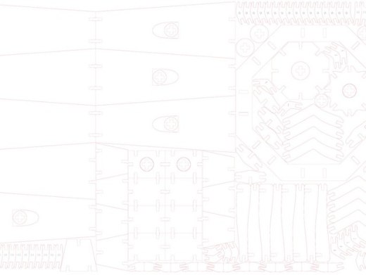 风车模型玩具激光雕刻图纸 dxf格式缩略图