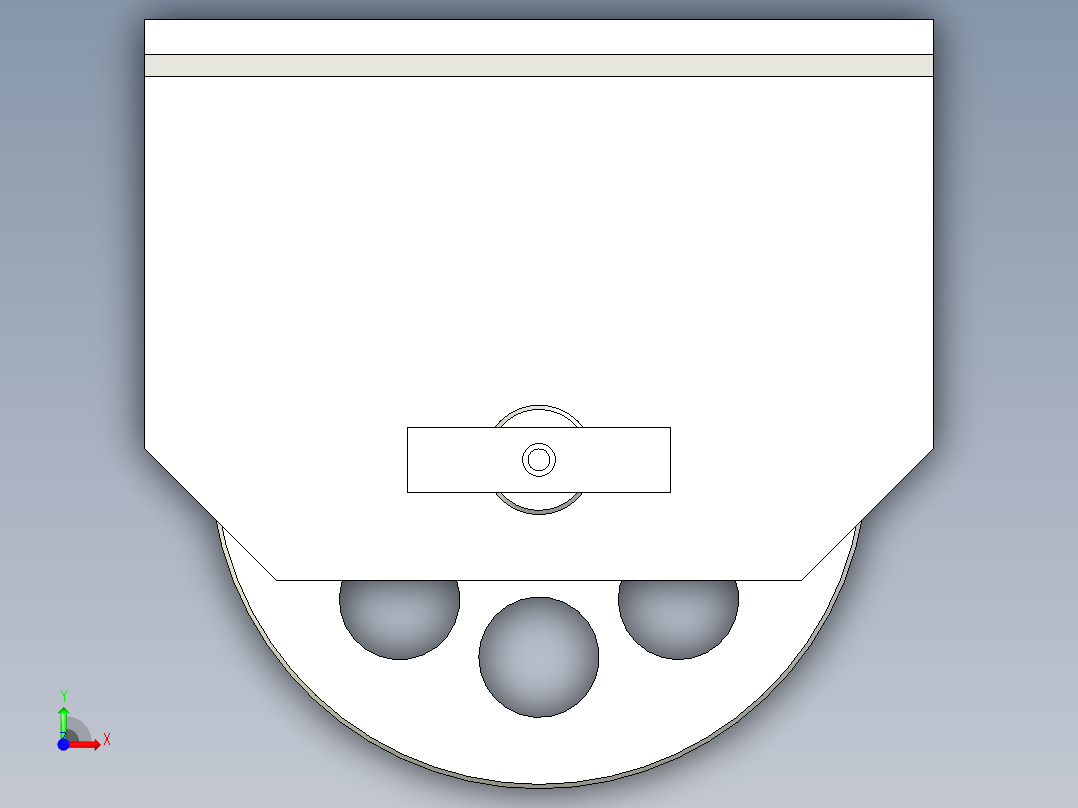 简易轮组前视图