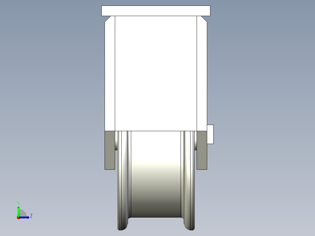 简易轮组左视图