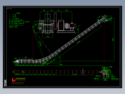 链斗输送机SDBF800总图