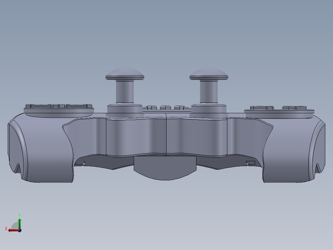 游戏手柄后视图
