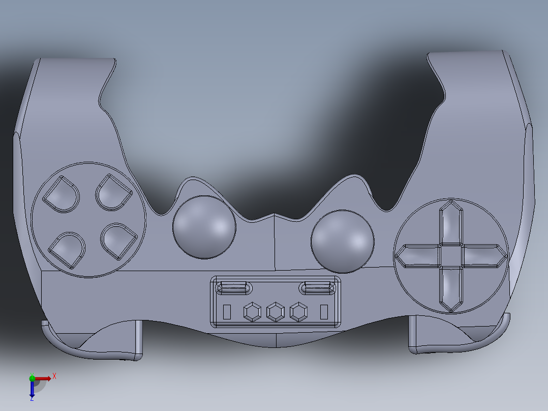 游戏手柄俯视图