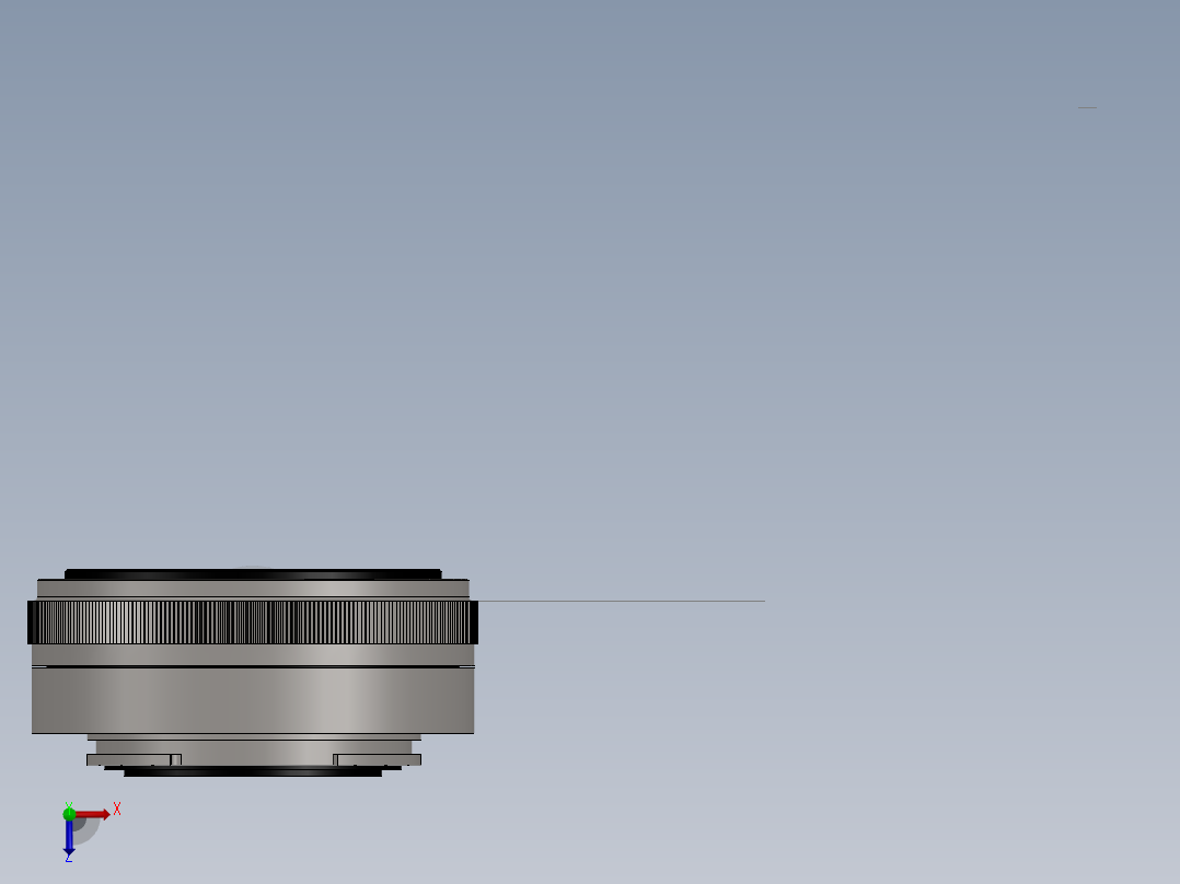 sony的相机镜头造型设计俯视图