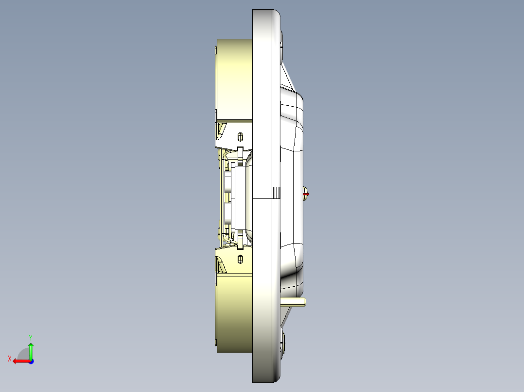 b0324 鼓式制动器机械零件装配图练习图【三维图纸加CAD全套图纸】后视图
