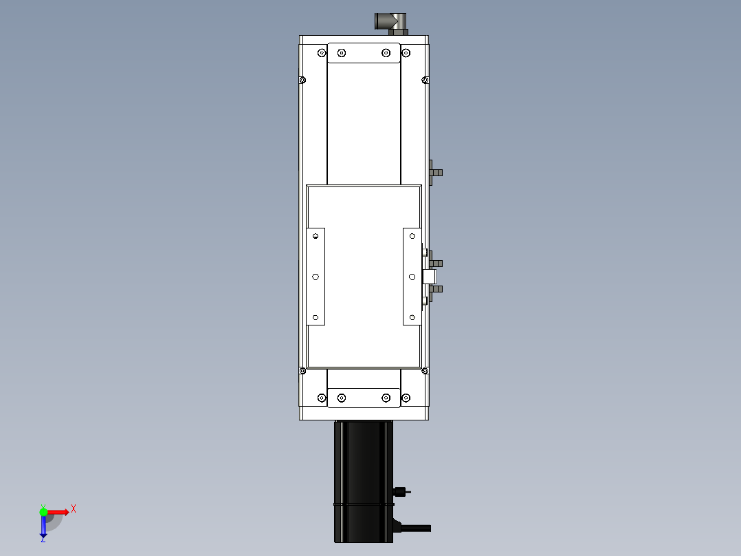 Toyo东佑达直线模组-ECH14-100-BC-200W+煞車俯视图