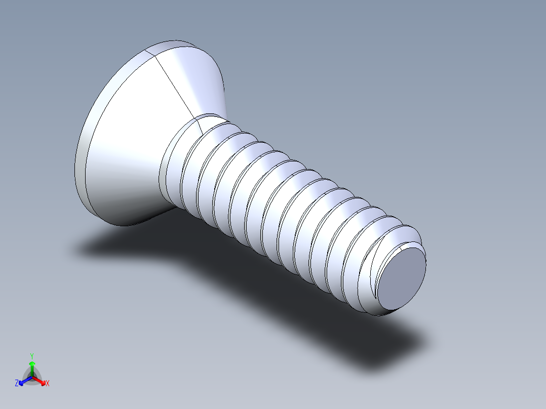 锥形内六角头螺钉-FHCS 6-32 x 0.500