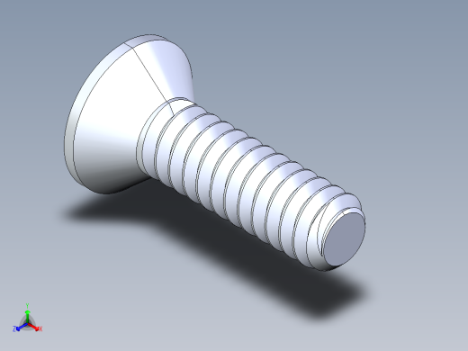 锥形内六角头螺钉-FHCS 6-32 x 0.500