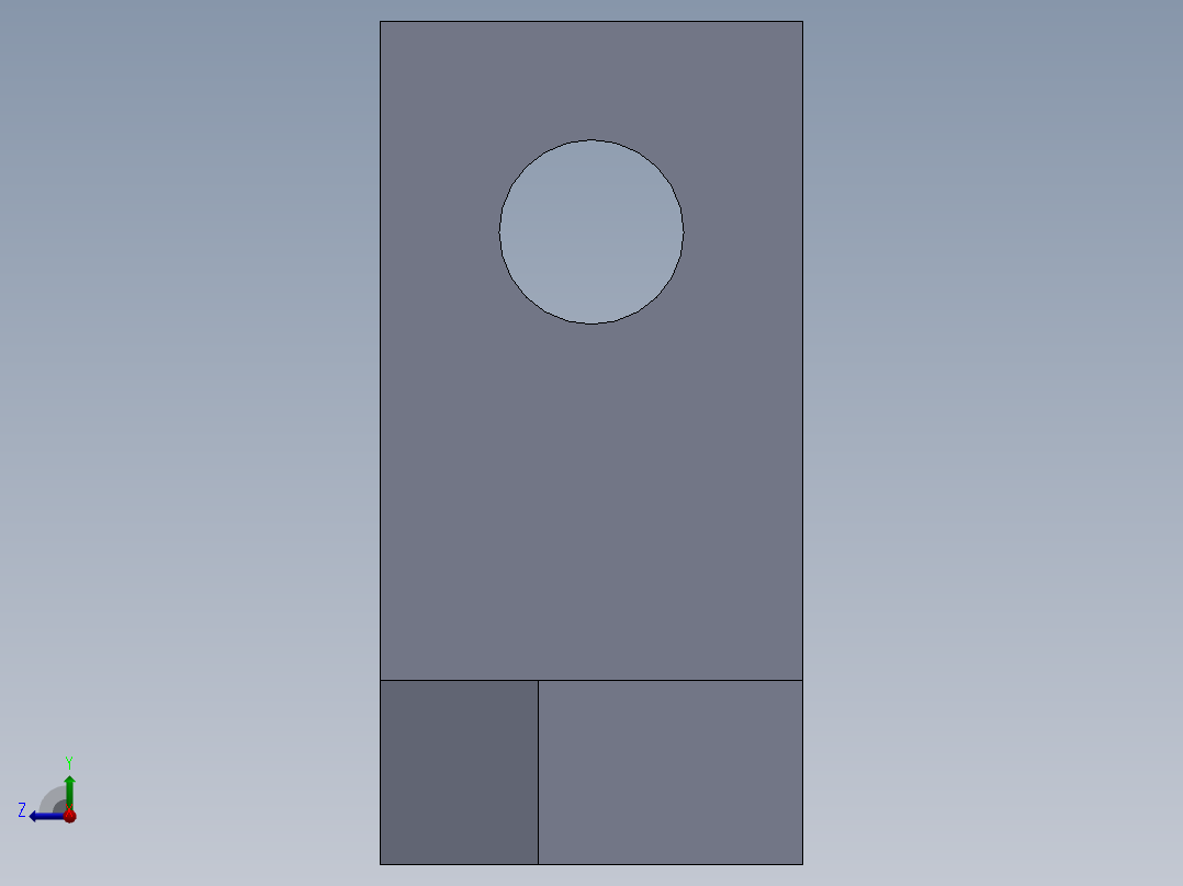 SW建模练习题-practice 55右视图