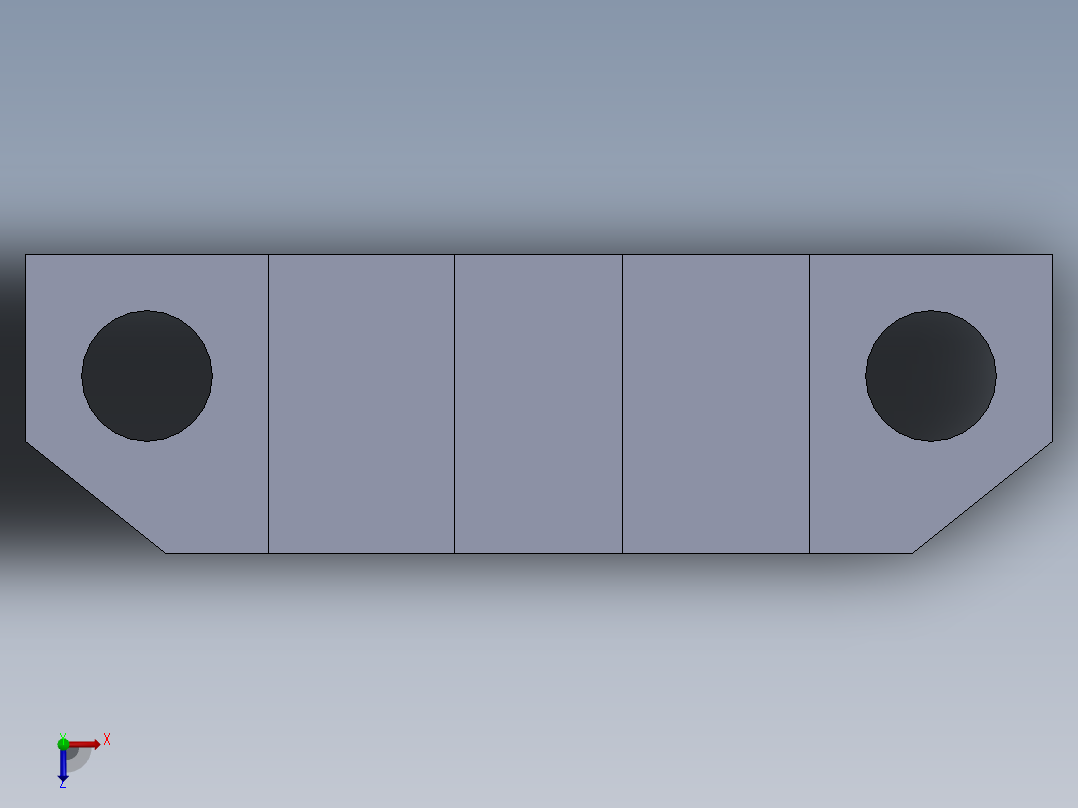 SW建模练习题-practice 55俯视图