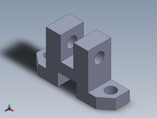 SW建模练习题-practice 55正等轴测缩略图