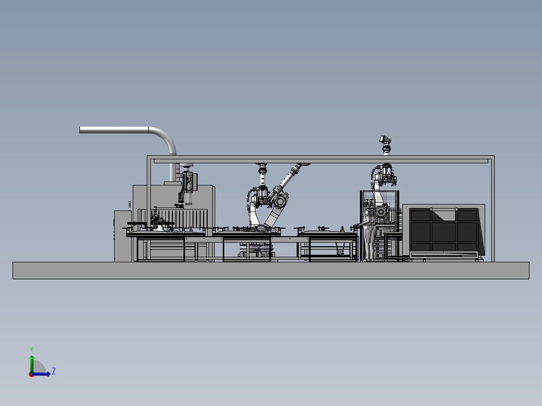 车门流水线左视图
