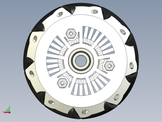 mecanum wheels一对麦克纳姆轮后视缩略图