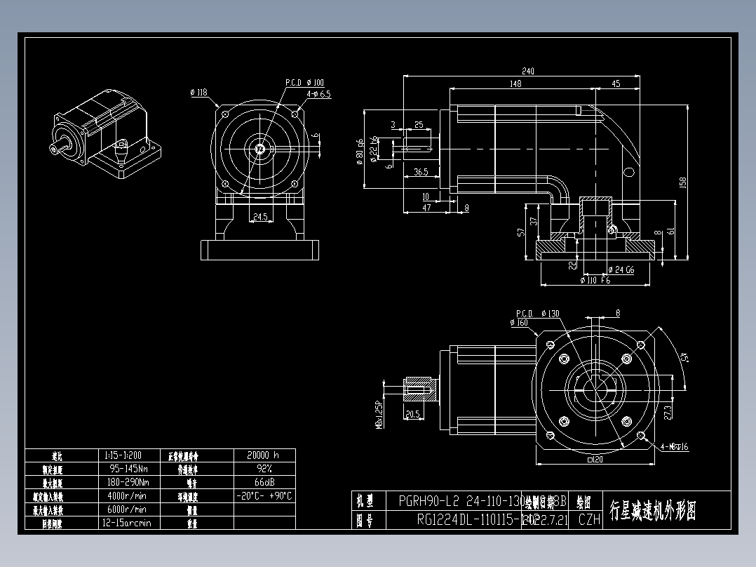斜齿ZPGH090-L2 24-110-130-M8-8B LR61.DXF